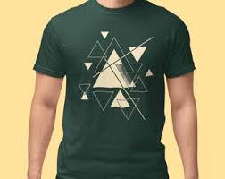 camisetas estilo geometria  