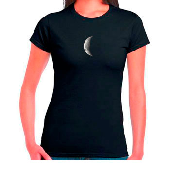 Camisetas estampadas mujer luna